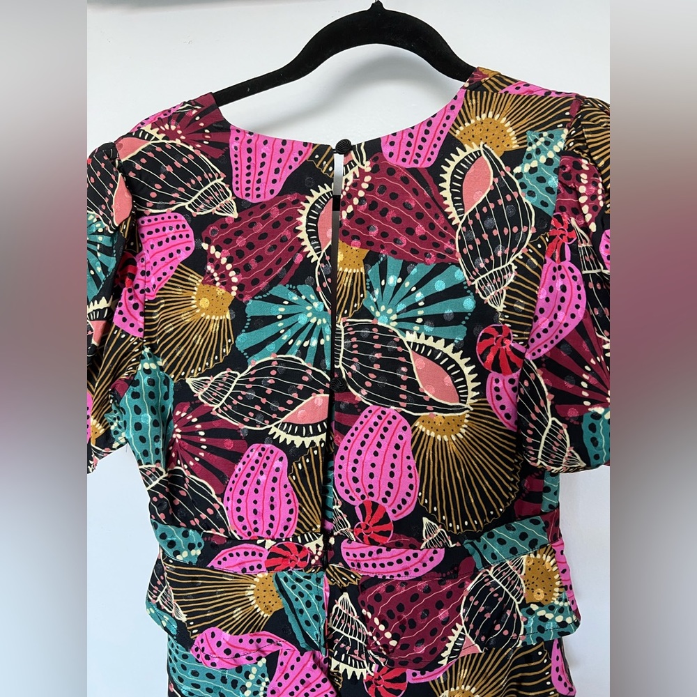Farm Rio Shell Mix Midi Dress - Picture 6 of 11